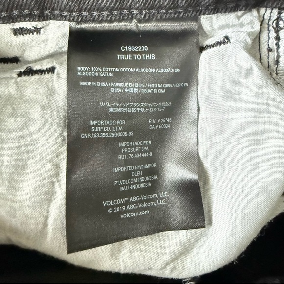 Volcom Billow‎ Loose Jeans Size 25 NWT Wide Baggy Skate Pant - Picture 6 of 7